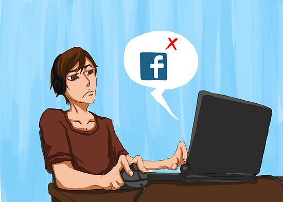 Vrouwen versieren op facebook